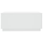 vidaXL Table basse avec lumières LED blanc 90x50x40 cm