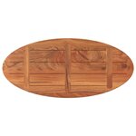 vidaXL Dessus de table 110x50x2 5 cm ovale bois massif d'acacia