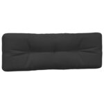 vidaXL Coussins de palette lot de 3 noir tissu