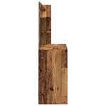 vidaXL Coiffeuse avec miroir vieux bois 74 5x40x141 cm