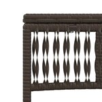 vidaXL Chaises longues lot de 2 avec table marron résine tressée