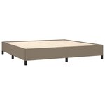 vidaXL Cadre de lit sans matelas taupe 200x200 cm tissu
