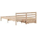 vidaXL Cadre de lit sans matelas 150x200 cm bois de pin massif