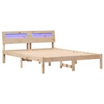 vidaXL Cadre de lit Marron 120 x 200 cm Bois massif en pin