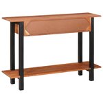 vidaXL Table console avec tiroir Marron et Noir 110 x 30 x 75 cm