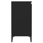 vidaXL Buffet noir 60x35x70 cm bois d'ingénierie