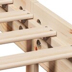 vidaXL Lit bibliothèque sans matelas 140x190 cm bois de pin massif