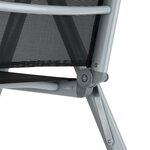 Salon de jardin aluminium 6 places gris clair 2108109