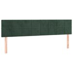 vidaXL Cadre de lit avec tête de lit vert foncé 120x190 cm velours