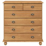 vidaXL Commode ASKIM Marron 91 x 40 x 95 5 cm Bois de pin massif