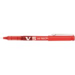 Stylo roller Hi-Tecpoint V5 Encre liquide Pointe Fine Rouge PILOT