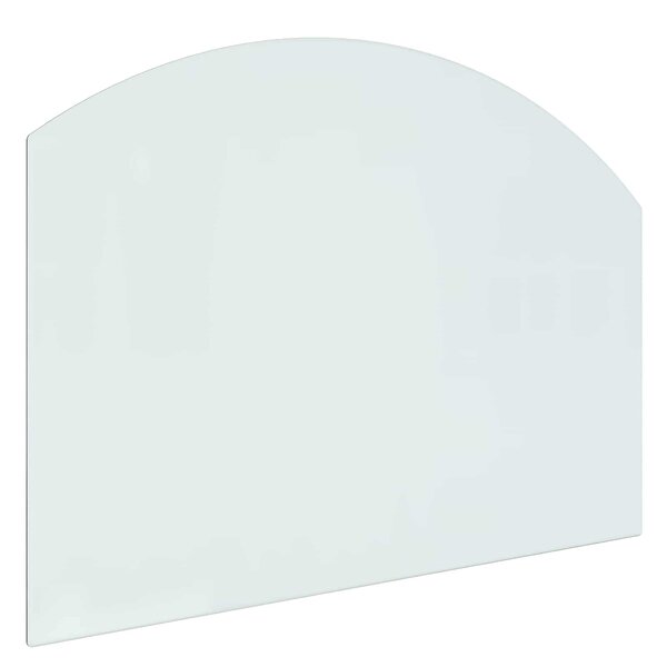 vidaXL Plaque en verre de cheminée Transparent 80 x 60 cm Verre