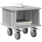 vidaXL Meuble TV Gris Sonoma 37 x 35 x 35 cm Bois d'ingénierie