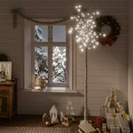vidaXL Sapin de Noël 200 LED blanc froid Saule 2 2 m Int/Ext