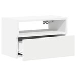 vidaXL Tables de chevet murales 2 Pièces blanc 45x26x28 5 cm