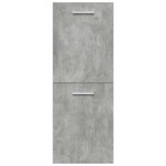 vidaXL Ensemble de meubles de salle de bain 5 Pièces gris béton