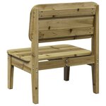 vidaXL Chaise de jardin 60x52 5x72 cm bois de pin imprégné