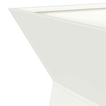 vidaXL Jardinière à pilier 2 Pièces Blanc 35 x 35 x 73 cm Acier