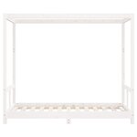 vidaXL Cadre de lit pour enfant blanc 80x160 cm bois de pin massif