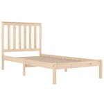 vidaXL Cadre de lit sans matelas bois massif 100x200 cm