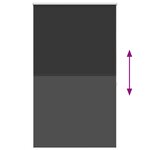 vidaXL Store enrouleur occultant 124 4 x 175 cm  largeur du tissu 120 cm  noir