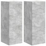 vidaXL Meuble TV mural 2 Pièces Béton 30 x 31 x 80 cm Bois d'ingénierie