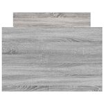 vidaXL Cadre de lit sans matelas sonoma gris 75x190 cm