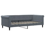 vidaXL Lit de repos gris foncé 90x190 cm velours