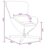 vidaXL Fauteuil œuf Gris foncé Velours