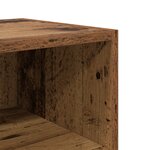 vidaXL cabinet de chevet Bois Vieilli 40x30x50 cm Bois d'ingénierie
