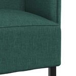vidaXL Canapé à Haut Dossier Vert foncé 109 x 56 x 121 cm tissu