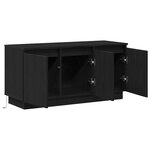 vidaXL Meuble TV Noir 100x38x49 cm Bois d'ingénierie