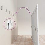 vidaXL Tête de lit Blanc 200x1 5x80 cm Bois d'ingénierie