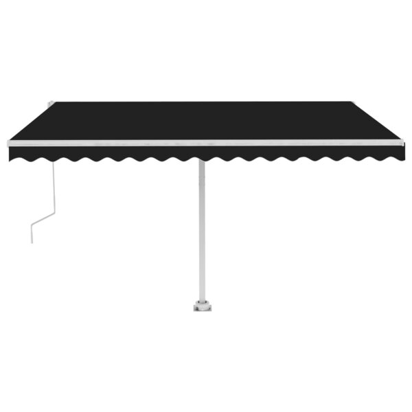 vidaXL Auvent automatique sur pied 450x350 cm Anthracite