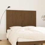vidaXL Tête de lit murale Marron miel 159 5x3x110cm Bois massif de pin