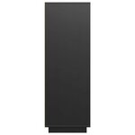 vidaXL Buffet haut Noir 60x40x116 5 cm Bois massif de pin