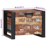 vidaXL Coffres de rangement 40x30x30cm Bois massif de récup'et métal