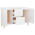 vidaXL Buffet blanc 101x35x70 cm bois d'ingénierie