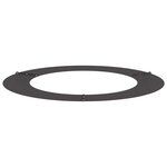 vidaXL Anneau d'arbre plat 5 Pièces noir Ø60/90 cm en acier