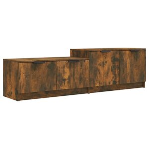 vidaXL Meuble TV Chêne fumé 158 5x36x45 cm Bois d'ingénierie