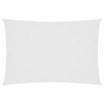 vidaXL Voile de parasol tissu oxford rectangulaire 2 5x4 5 m blanc