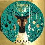 Carte Joyeux Noël avec Enveloppe Blanche 15x15cm