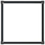 vidaXL Jardinière surélevée Noir 100 x 100 x 54 cm WPC et Aluminium