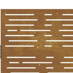 vidaXL Portail de jardin 105x80 cm acier corten conception de carré
