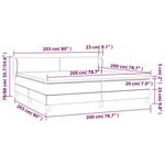 vidaXL Sommier à lattes de lit et matelas Vert foncé 200x200cm Velours