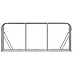 vidaXL Porte-bûches marron 234x45x100 cm acier galvanisé
