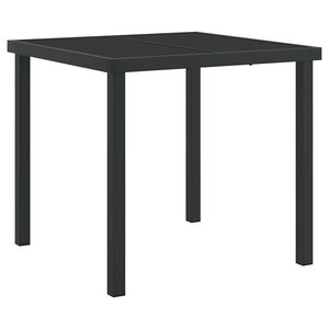 vidaXL Ensemble de salle à manger pour jardin 5 Pièces Noir polyrotin