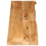 vidaXL Dessus de table à bord vivant 140x20x3 8cm bois massif manguier
