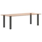 vidaXL Pieds de table console 4 pièces Anthracite 72-74 cm Acier