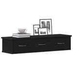 vidaXL Armoire murale chêne noir 88x26x18 5 cm bois d'ingénierie